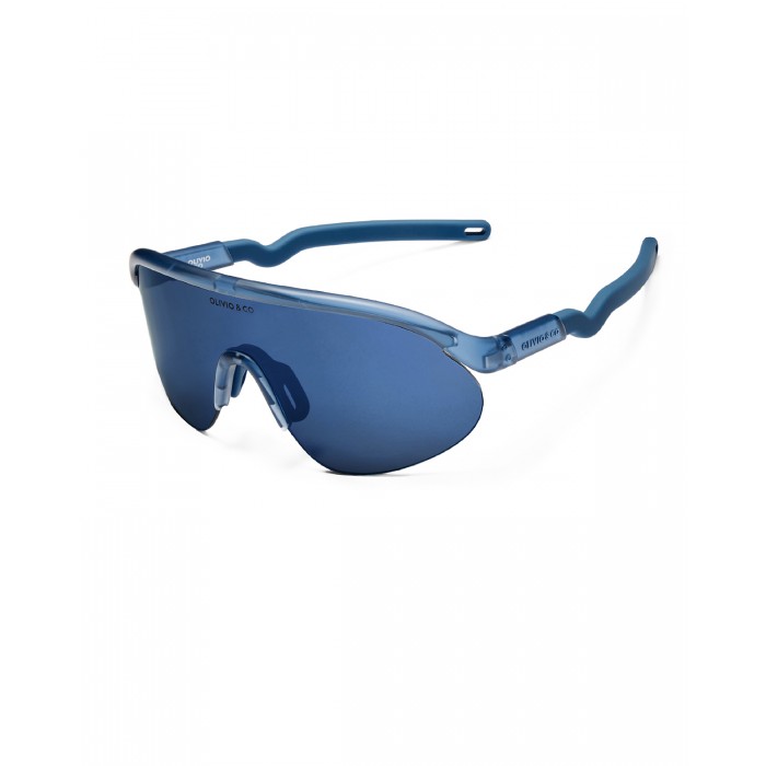 Ochelari de soare cu lentile polarizate - 5-12 ani -  Half Rim Sports - Azure Blue - Olivio&Co