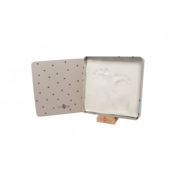 Cutie cu kit amprenta pentru bebelusi Square - PRETTY HEARTS - Petit Artichaut Cutie cu kit amprenta pentru bebelusi Square - PRETTY HEARTS - Petit Artichaut