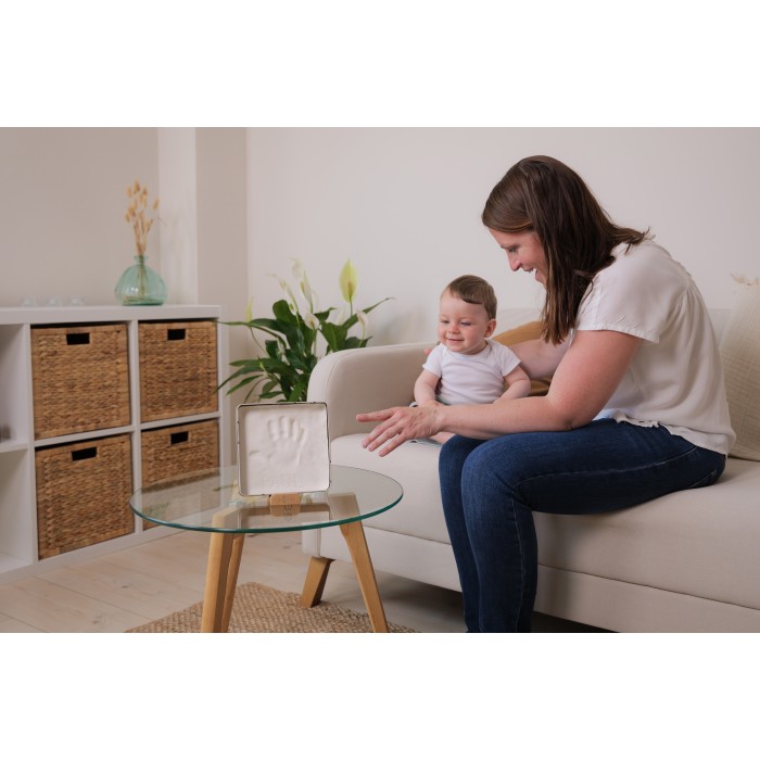 Cutie cu kit amprenta pentru bebelusi Square - PRETTY HEARTS - Petit Artichaut