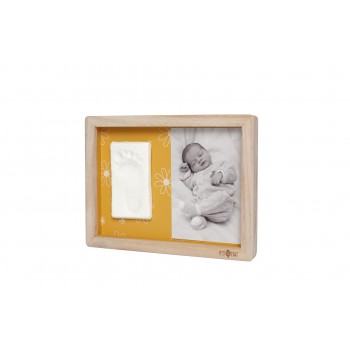 Rama cu kit amprenta pentru bebelusi - Classic Frame - Daisy Ochre - Petit Artichaut Rama cu kit amprenta pentru bebelusi - Classic Frame - Daisy Ochre - Petit Artichaut