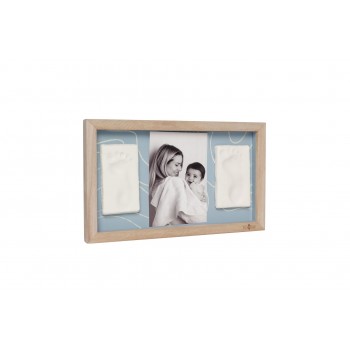 Rama foto cu Kit amprenta dublu - Blue Abstract - Petit Artichaut Rama foto cu Kit amprenta dublu - Blue Abstract - Petit Artichaut