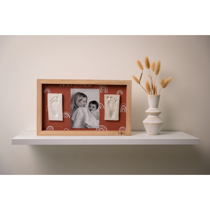 Rama foto cu Kit amprenta dublu - Rainbow Terracotta - Petit Artichaut