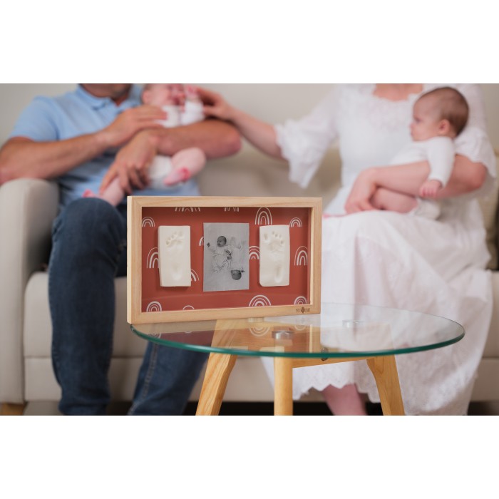 Rama foto cu Kit amprenta dublu - Rainbow Terracotta - Petit Artichaut