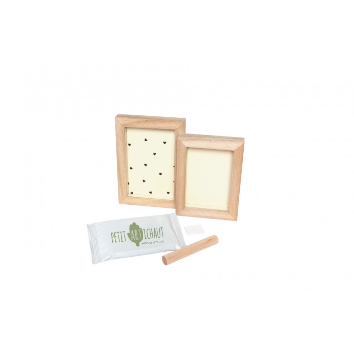 Rama duo cu Kit amprenta - PRETTY HEARTS - Petit Artichaut