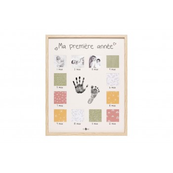 Rama tablou cu kit amprenta - My First Year - Petit Artichaut Rama tablou cu kit amprenta - My First Year - Petit Artichaut