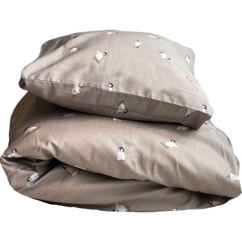 Lenjerie din bumbac pentru pat de o persoana - 140 x 200 cm - PENGUIN - Petú Petú Lenjerie din bumbac pentru pat de o persoana - 140 x 200 cm - PENGUIN - Petú Petú