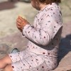 Costum de baie pentru copii cu protectie UV 50+ - Mio - Flower Bird - Petú Petú