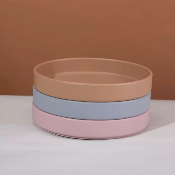 Farfurie din silicon Eddy - Dusty Blue - Pétu Pétu