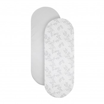 Cearsaf elastic pentru patutul portabil Moses - 2 bucati - Leaf - Shnuggle Cearsaf elastic pentru patutul portabil Moses - 2 bucati - Leaf - Shnuggle
