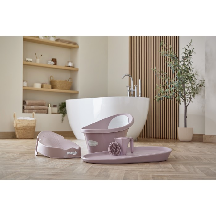 Suport ergonomic pentru baie nou nascut  - Blossom - Shnuggle