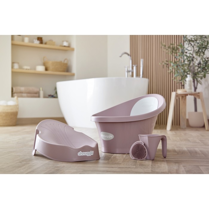Suport ergonomic pentru baie nou nascut  - Blossom - Shnuggle