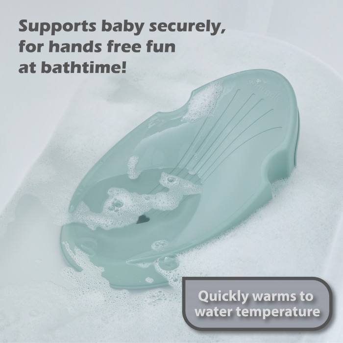 Suport ergonomic pentru baie nou nascut  - Eucalyptus - Shnuggle