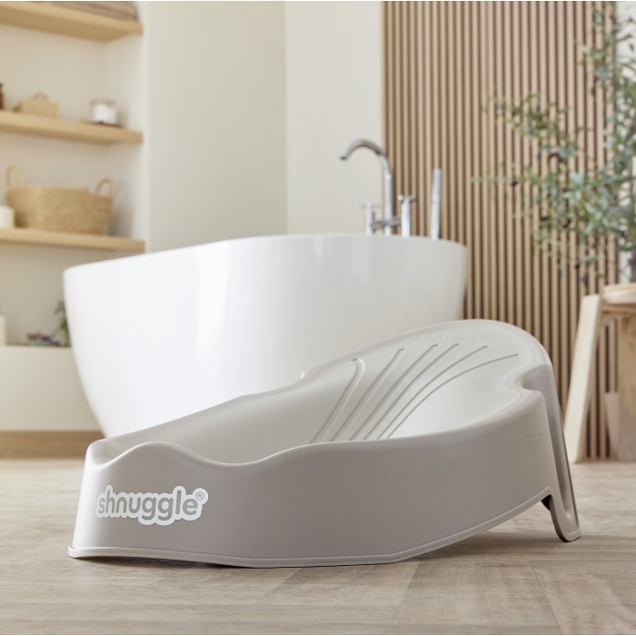 Suport ergonomic pentru baie nou nascut  - Taupe - Shnuggle