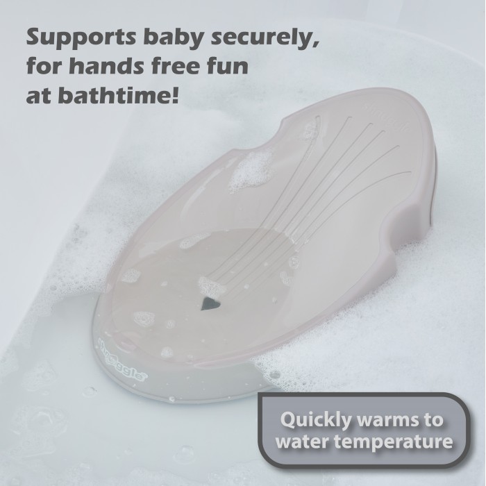 Suport ergonomic pentru baie nou nascut  - Taupe - Shnuggle