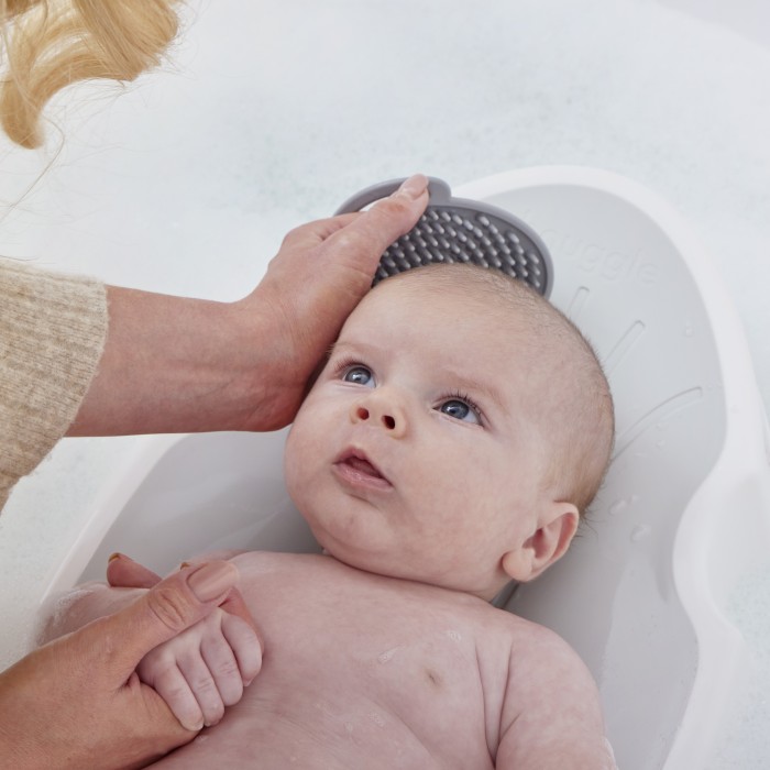 Suport ergonomic pentru baie nou nascut  - Eucalyptus - Shnuggle