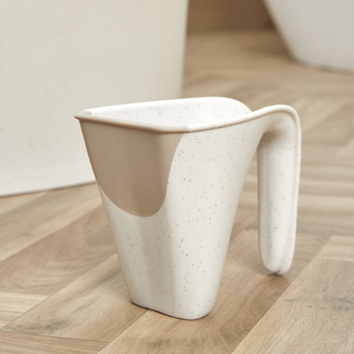 Recipient pentru clatirea cu apa cu margine moale - ECO - Cookie & Cream - Shnuggle