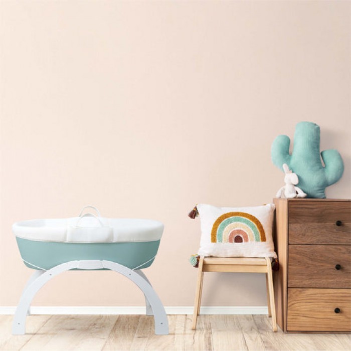 Patut portabil pentru bebelusi - Dreami Moses - Eucalyptus - Shnuggle