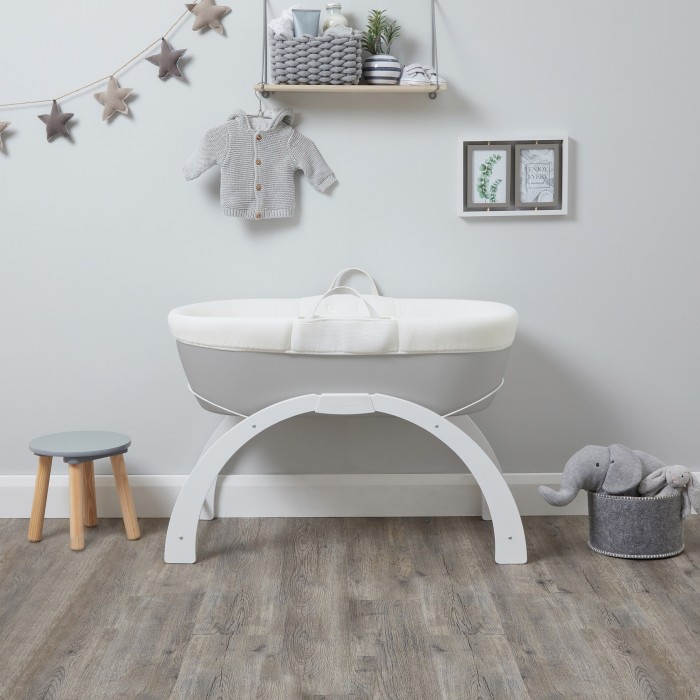 Patut portabil pentru bebelusi - Deami Moses - Grey - Shnuggle