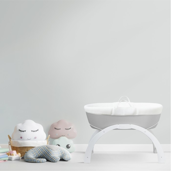 Patut portabil pentru bebelusi - Deami Moses - Grey - Shnuggle