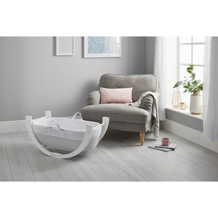Patut portabil pentru bebelusi - Deami Moses - Grey - Shnuggle