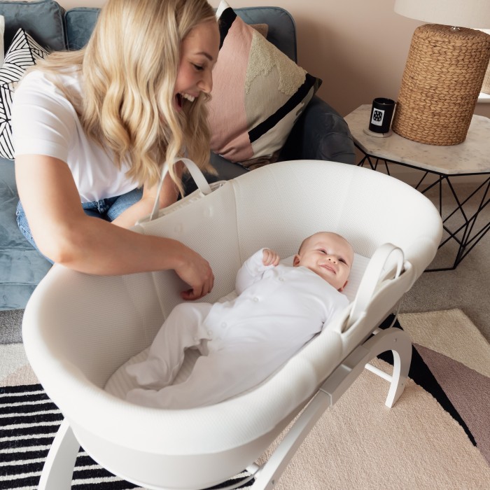 Patut portabil pentru bebelusi - Deami Moses - Grey - Shnuggle