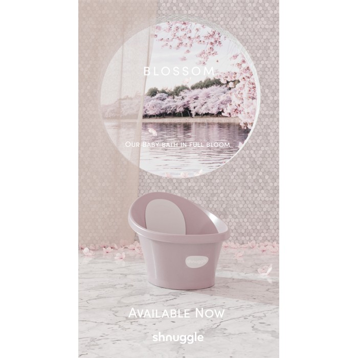 Cadita pentru bebelusi - Blossom Pink - Shnuggle