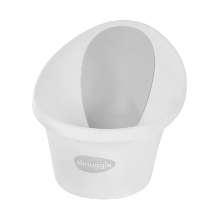 Cadita pentru bebelusi - White with Grey - Shnuggle