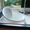 Cadita pentru bebelusi - White with Grey - Shnuggle