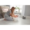 Cadita pentru bebelusi - White with Grey - Shnuggle