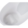 Cadita pentru bebelusi - White with Grey - Shnuggle