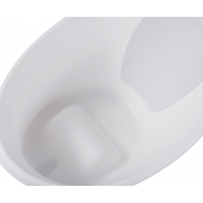 Cadita pentru bebelusi - White with Grey - Shnuggle