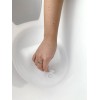 Cadita pentru bebelusi - White with Grey - Shnuggle