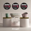 Cadita pentru bebelusi - White with Grey - Shnuggle