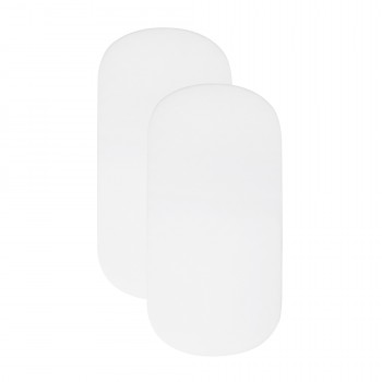 Cearsaf elastic pentru patutul Air - set 2 bucati - White - Shnuggle