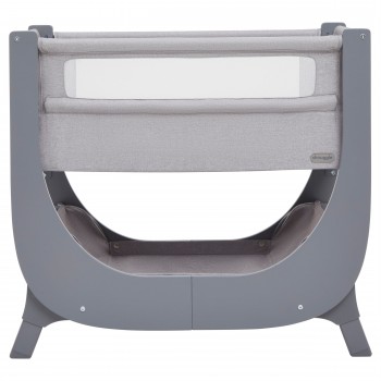 Patut co-sleeping reglabil pe inaltime cu saltea pentru bebelusi - Air Lite - Grey - Shnuggle Patut co-sleeping reglabil pe inaltime cu saltea pentru bebelusi - Air Lite - Grey - Shnuggle