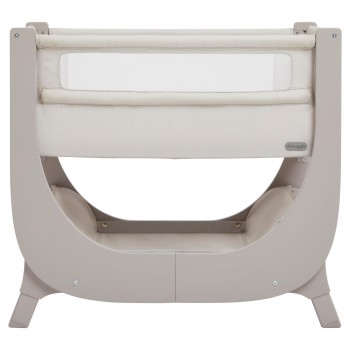 Patut co-sleeping reglabil pe inaltime cu saltea pentru bebelusi - Air Lite -Taupe - Shnuggle Patut co-sleeping reglabil pe inaltime cu saltea pentru bebelusi - Air Lite -Taupe - Shnuggle
