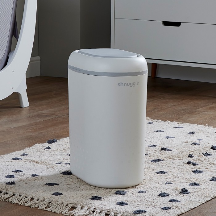 Cos pentru scutece - Eco-Touch - White/Grey - Shnuggle
