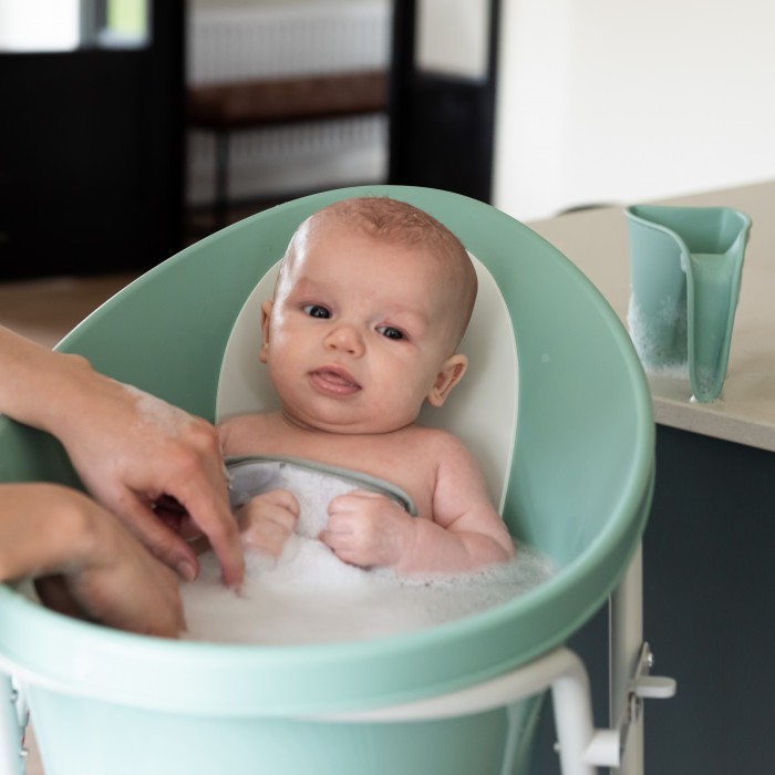Recipient pentru clatirea cu apa cu margine moale - Eucalyptus - Shnuggle