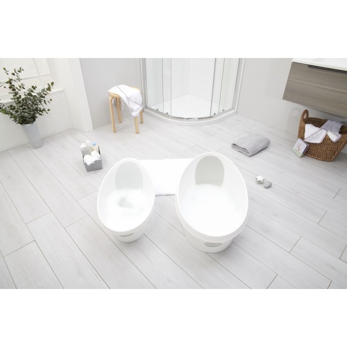 Cada pentru copii - White/Grey - Shnuggle